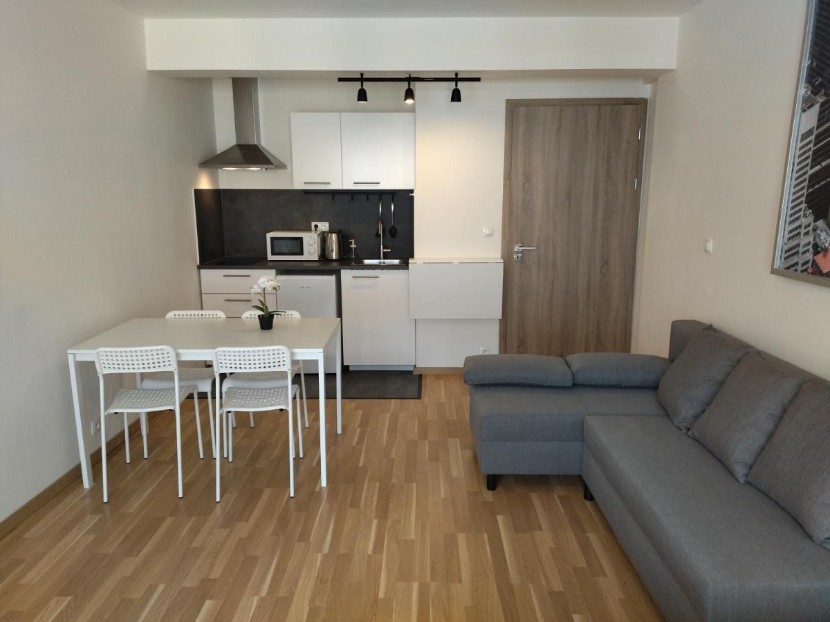 Brand New Studio Apartment # 42 In Brand New Building With Free Parking In The Center Prága Kültér fotó