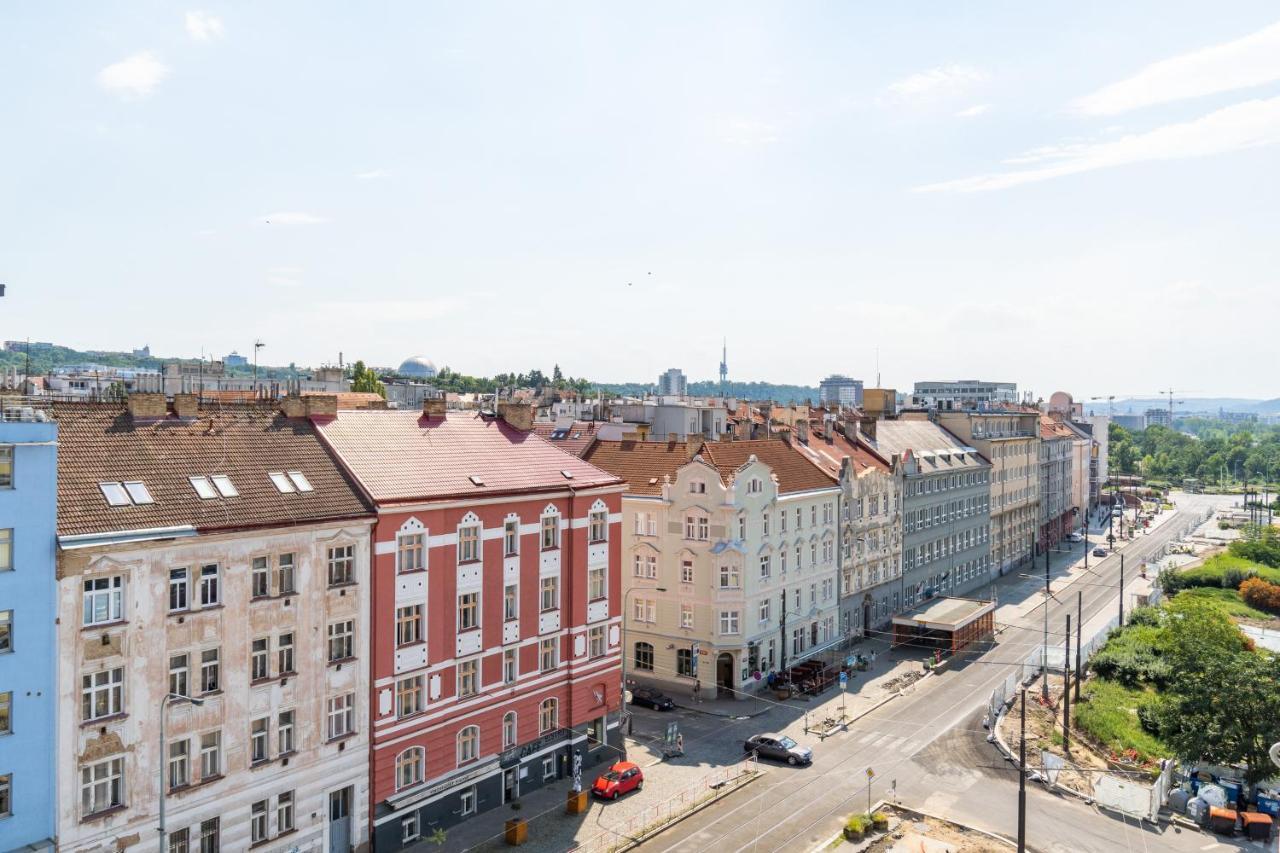 Brand New Studio Apartment # 42 In Brand New Building With Free Parking In The Center Prága Kültér fotó